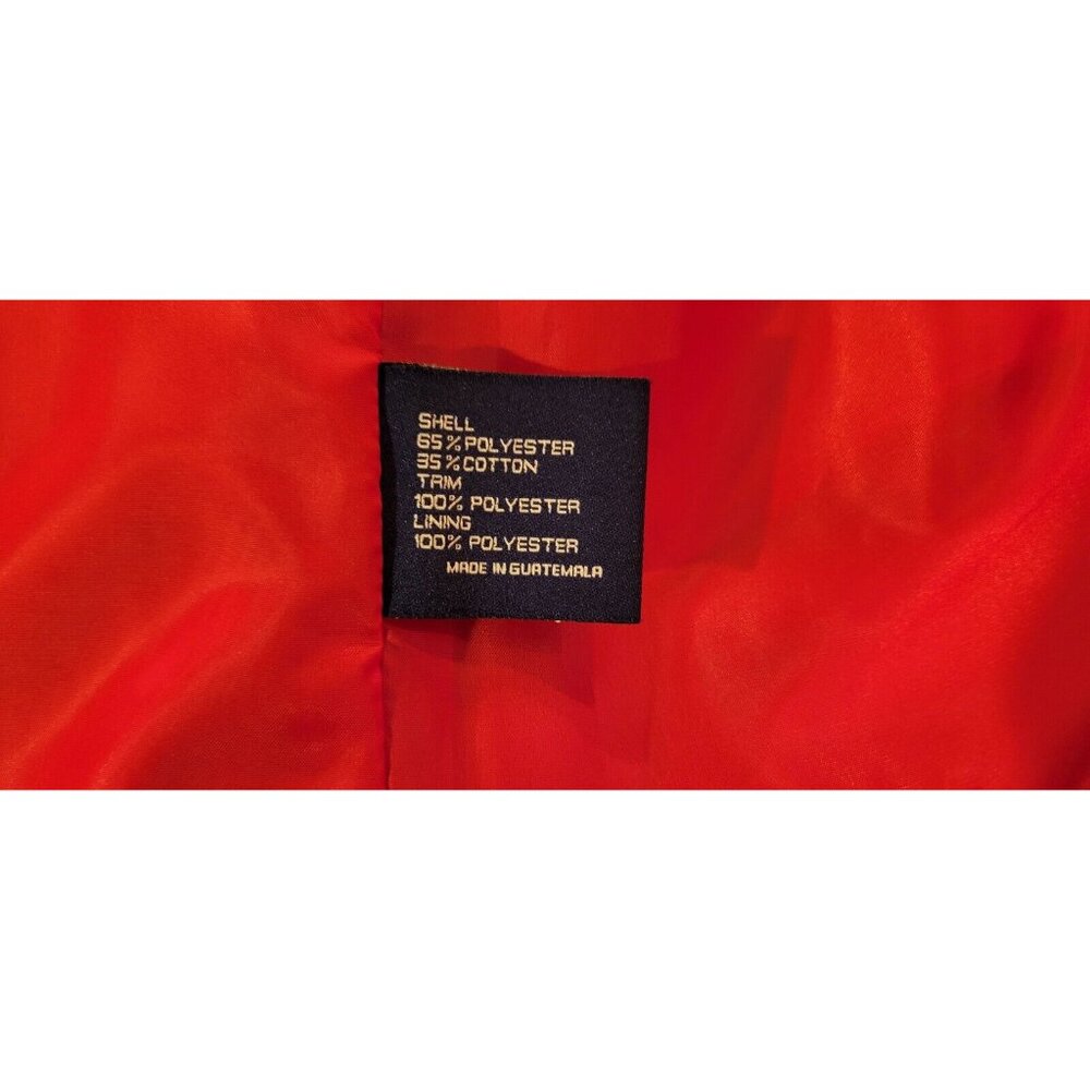 Mackintosh New England Women's Large Red Removable Hood Snap Button Rain Jacket - Picture 10 of 15